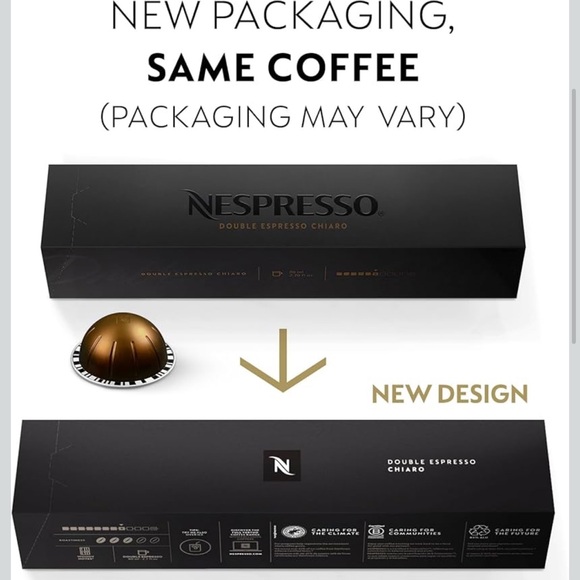 Nespresso Capsules Vertuo, Double Espresso Chiaro, Medium Roast 30 Count - Picture 4 of 8